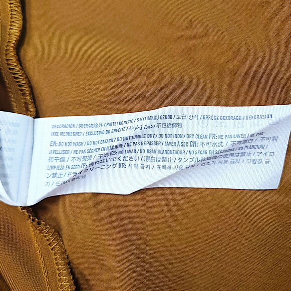 Abercrombie & Fitch A Line Maxi Dress Side Zip Lined Cream Amber Old Money M NWT - Picture 6 of 8